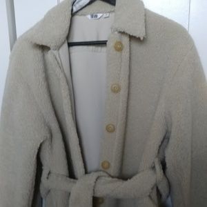 uniqlo u pile lined fleece short coat